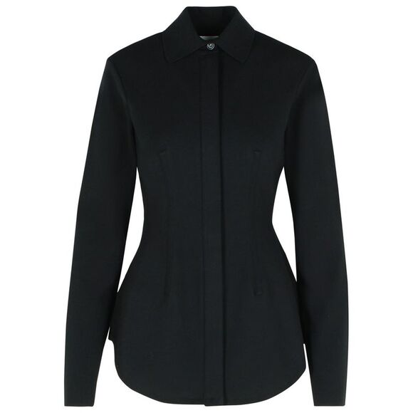Sportmax 'Baffo' Black Viscose Knit Shirt Women